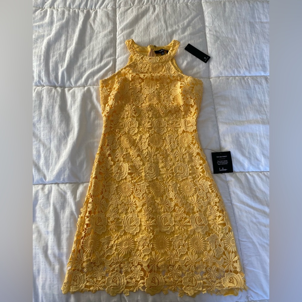 Lulu’s Love Poem Lace Mini Dress